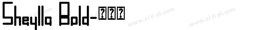 Sheylla Bold字体转换